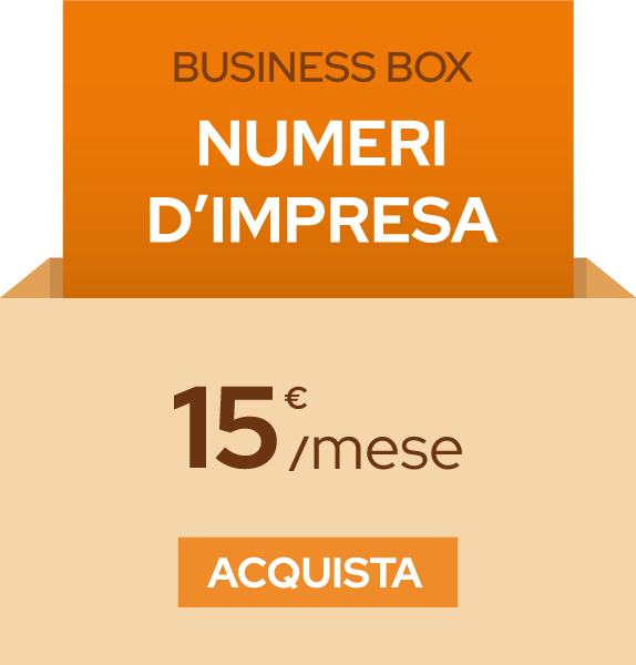 Immagine business box numeri d'impresa